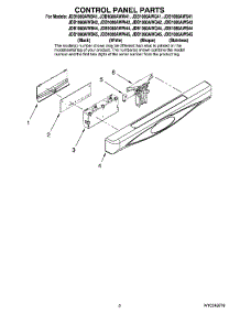 02 - Control Panel Parts parts for Maytag Dishwasher JDB1080AWB45 from AppliancePartsPros.com
