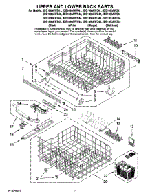 09 - Upper And Lower Rack Parts parts for Maytag Dishwasher JDB1080AWS41 from AppliancePartsPros.com