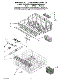 09 - Upper And Lower Rack Parts parts for Maytag Dishwasher JDB1105AWW0 from AppliancePartsPros.com