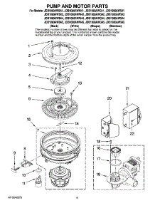 08 - Pump And Motor Parts parts for Maytag Dishwasher JDB1080AWQ45 from AppliancePartsPros.com