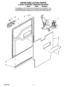 03 - Door And Latch Parts parts for Maytag Dishwasher JDB1080AWS0 from AppliancePartsPros.com