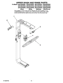 10 - Upper Wash And Rinse Parts, Optional Parts (Not Included) parts for Maytag Dishwasher JDB1255AWR45 from AppliancePartsPros.com