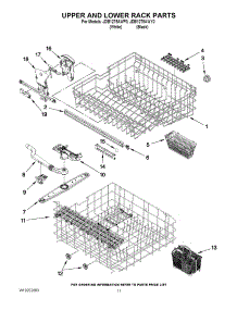 09 - Upper And Lower Rack Parts parts for Maytag Dishwasher JDB1275AWF0 from AppliancePartsPros.com