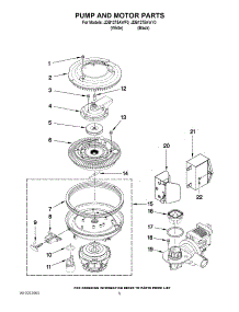 08 - Pump And Motor Parts parts for Maytag Dishwasher JDB1275AWY0 from AppliancePartsPros.com