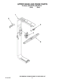10 - Upper Wash And Rinse Parts parts for Maytag Dishwasher JDB1275AWY0 from AppliancePartsPros.com