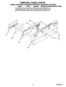 02 - Control Panel Parts parts for Maytag Dishwasher JDB1255AWW0 from AppliancePartsPros.com