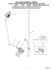 06 - Fill And Overfill Parts parts for Maytag Dishwasher JDB1255AWW0 from AppliancePartsPros.com