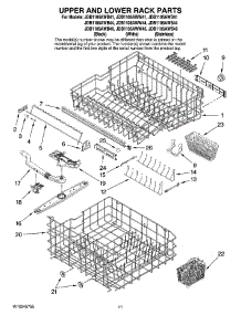 09 - Upper And Lower Rack Parts parts for Maytag Dishwasher JDB1105AWS45 from AppliancePartsPros.com