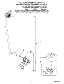 06 - Fill And Overfill Parts parts for Maytag Dishwasher JDB1105AWB45 from AppliancePartsPros.com
