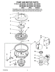 08 - Pump And Motor Parts parts for Maytag Dishwasher JDB1105AWW41 from AppliancePartsPros.com