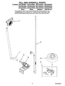 06 - Fill And Overfill Parts parts for Maytag Dishwasher JDB1255AWW44 from AppliancePartsPros.com