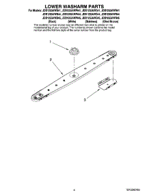 04 - Lower Washarm Parts parts for Maytag Dishwasher JDB1255AWS41 from AppliancePartsPros.com