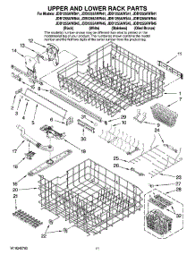 09 - Upper And Lower Rack Parts parts for Maytag Dishwasher JDB1255AWB44 from AppliancePartsPros.com