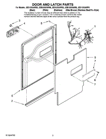 03 - Door And Latch Parts parts for Maytag Dishwasher JDB1255AWB0 from AppliancePartsPros.com