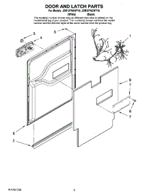 03 - Door And Latch Parts parts for Maytag Dishwasher JDB1275AWY10 from AppliancePartsPros.com
