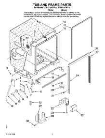 07 - Tub And Frame Parts parts for Maytag Dishwasher JDB1275AWY10 from AppliancePartsPros.com