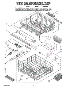 09 - Upper And Lower Rack Parts parts for Maytag Dishwasher JDB1100AWW36 from AppliancePartsPros.com