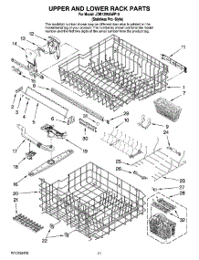 09 - Upper And Lower Rack Parts parts for Maytag Dishwasher JDB1255AWP10 from AppliancePartsPros.com