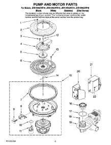 08 - Pump And Motor Parts parts for Maytag Dishwasher JDB1255AWS10 from AppliancePartsPros.com