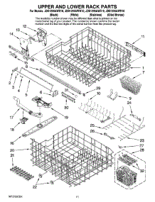 09 - Upper And Lower Rack Parts parts for Maytag Dishwasher JDB1255AWR10 from AppliancePartsPros.com