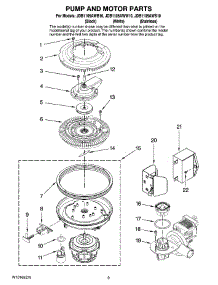 08 - Pump And Motor Parts parts for Maytag Dishwasher JDB1105AWB10 from AppliancePartsPros.com