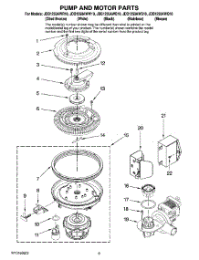 08 - Pump And Motor Parts parts for Maytag Dishwasher JDB1250AWW10 from AppliancePartsPros.com