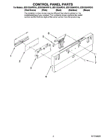 02 - Control Panel Parts parts for Maytag Dishwasher JDB1250AWS10 from AppliancePartsPros.com