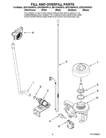 06 - Fill And Overfill Parts parts for Maytag Dishwasher JDB1250AWB10 from AppliancePartsPros.com