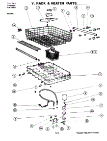 05 - Rack Assembly parts for Jenn-Air Dishwasher DU440-C from AppliancePartsPros.com