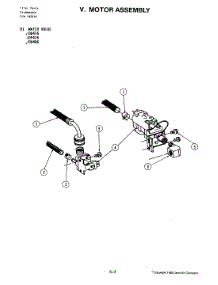 06 - Motor Assembly parts for Jenn-Air Dishwasher DU496 from AppliancePartsPros.com
