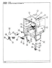 04 - Tub parts for Jenn-Air Dishwasher DU430-35 from AppliancePartsPros.com