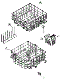 03 - Racks parts for Jenn-Air Dishwasher DW730W-CAN from AppliancePartsPros.com