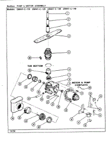 03 - Pump Assembly parts for Jenn-Air Dishwasher DW441C119 from AppliancePartsPros.com