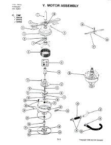 06 - Motor Assembly parts for Jenn-Air Dishwasher DP476 from AppliancePartsPros.com