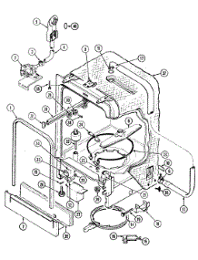 07 - Tub parts for Jenn-Air Dishwasher DW960B-CAN from AppliancePartsPros.com