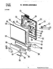 Door Assembly parts for Jenn-Air Dishwasher DU460-20 from AppliancePartsPros.com