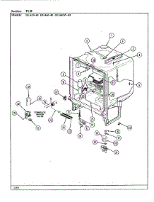 05 - Tub parts for Jenn-Air Dishwasher DU466-40 from AppliancePartsPros.com