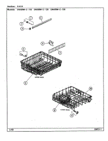 05 - Rack (Dw489wc119,129,139) parts for Jenn-Air Dishwasher DW489WC129 from AppliancePartsPros.com