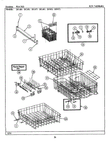 06 - Racks parts for Jenn-Air Dishwasher DU401 from AppliancePartsPros.com