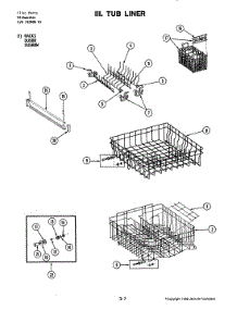 09 - Track & Rack Assembly parts for Jenn-Air Dishwasher DU588W from AppliancePartsPros.com