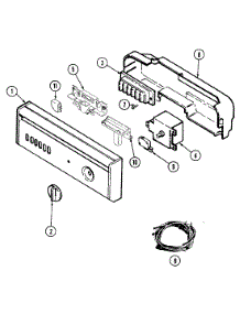 02 - Control Panel parts for Jenn-Air Dishwasher DW710W from AppliancePartsPros.com