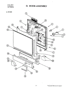 02 - Door Assembly (Du460-20 / Du460w-20) parts for Jenn-Air Dishwasher DU466W-20 from AppliancePartsPros.com