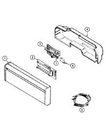 02 - Control Panel parts for Jenn-Air Dishwasher DW960UQW from AppliancePartsPros.com
