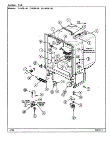 05 - Tub parts for Jenn-Air Dishwasher DU466W-48 from AppliancePartsPros.com