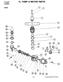 04 - Pump Assembly parts for Jenn-Air Dishwasher DU486-C from AppliancePartsPros.com
