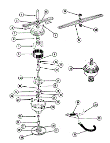 07 - Pump Assembly parts for Jenn-Air Dishwasher DU490-C from AppliancePartsPros.com