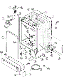 07 - Tub (Blue Creek) parts for Jenn-Air Dishwasher DW861UQR from AppliancePartsPros.com