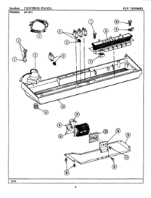 02 - Control Panel parts for Jenn-Air Dishwasher DU491 from AppliancePartsPros.com