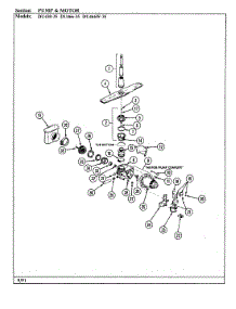 03 - Pump Assembly parts for Jenn-Air Dishwasher DU466W-35 from AppliancePartsPros.com