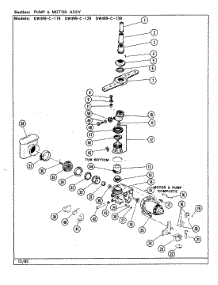 03 - Pump Assembly parts for Jenn-Air Dishwasher DW499C119 from AppliancePartsPros.com